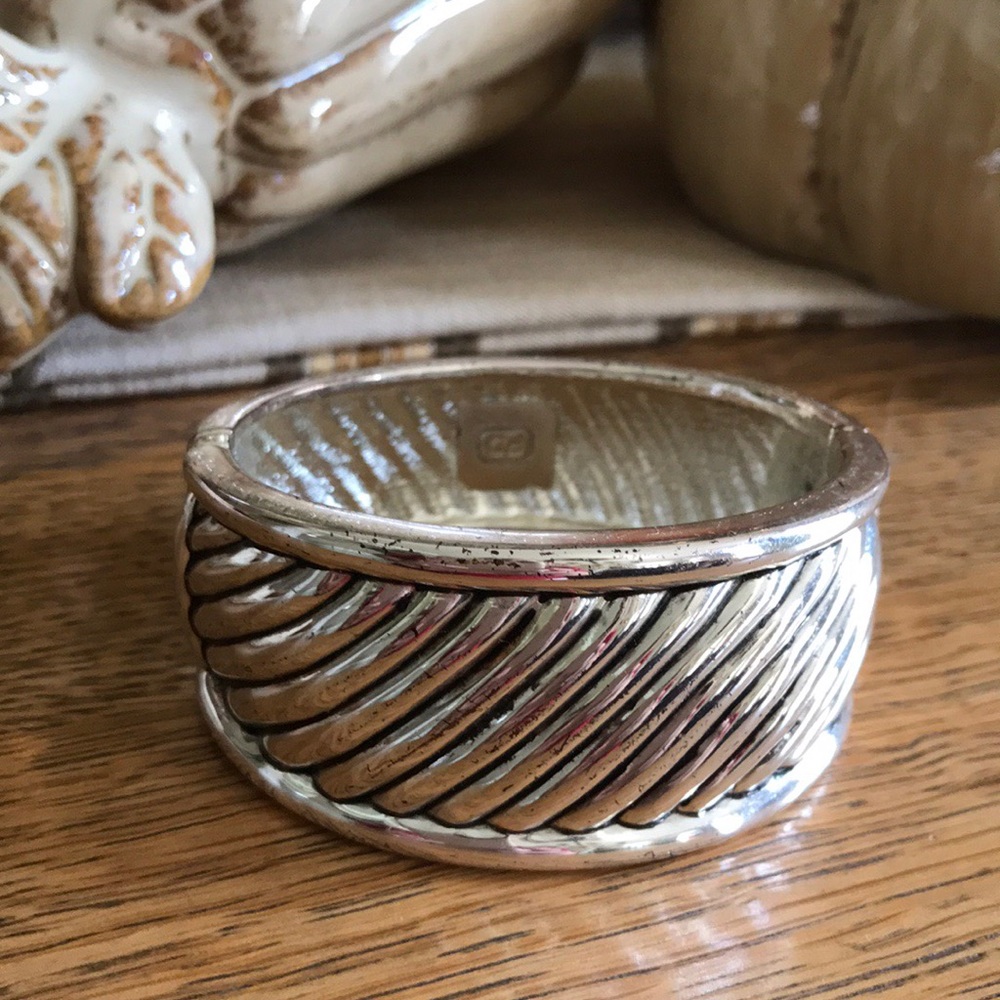 Premier Designs cuffed silver bracelet